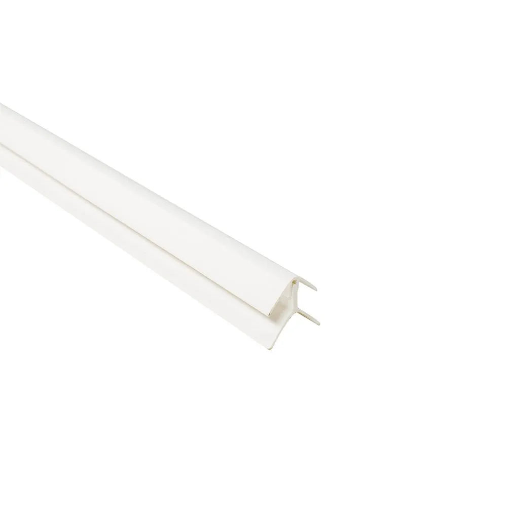 8mm External Corner Trim - White | Plastic
