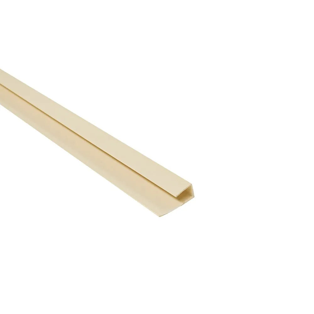 8mm 1 Part Edge Trim - Beige | Plastic