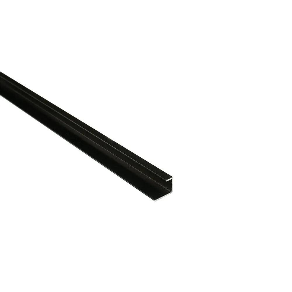 8mm 1 Part Edge Trim - Black | Metal