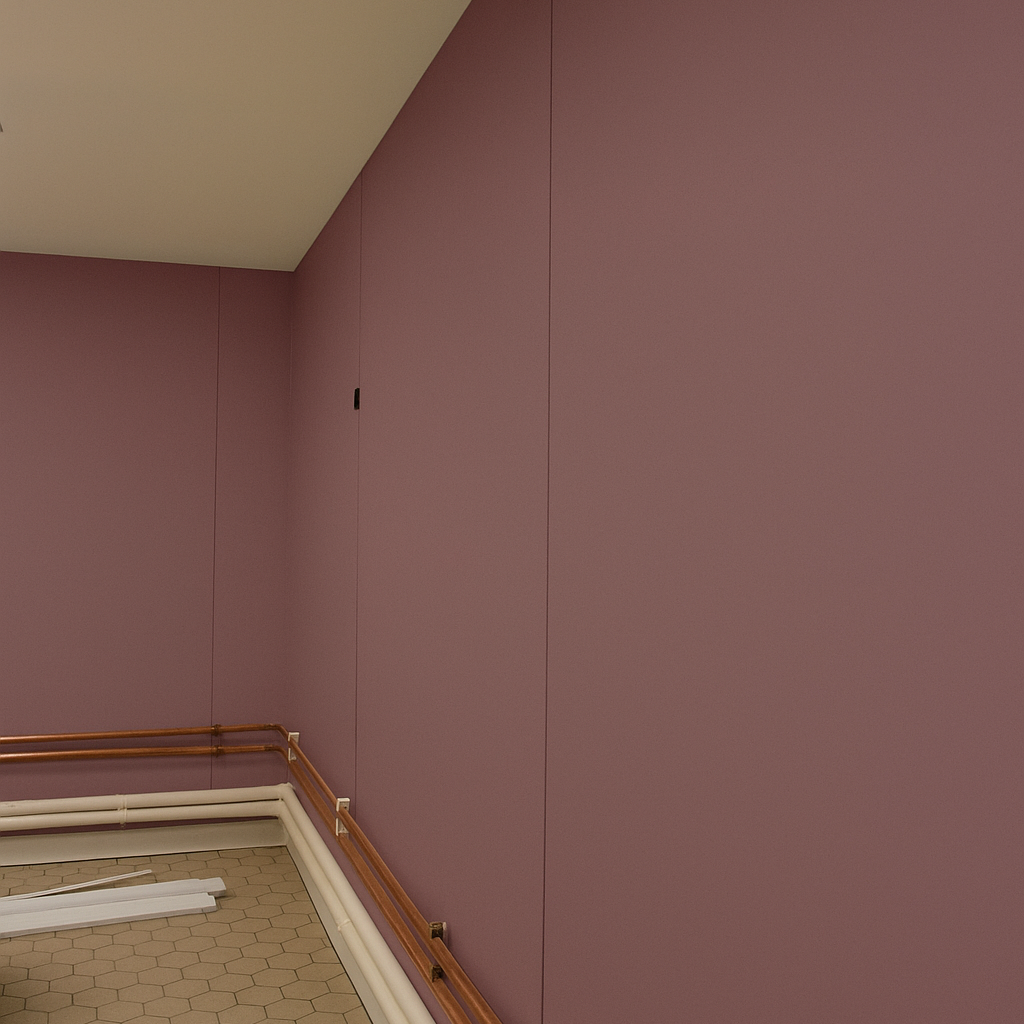 2.5mm Hygienic Wall Cladding - Rosewood Satin
