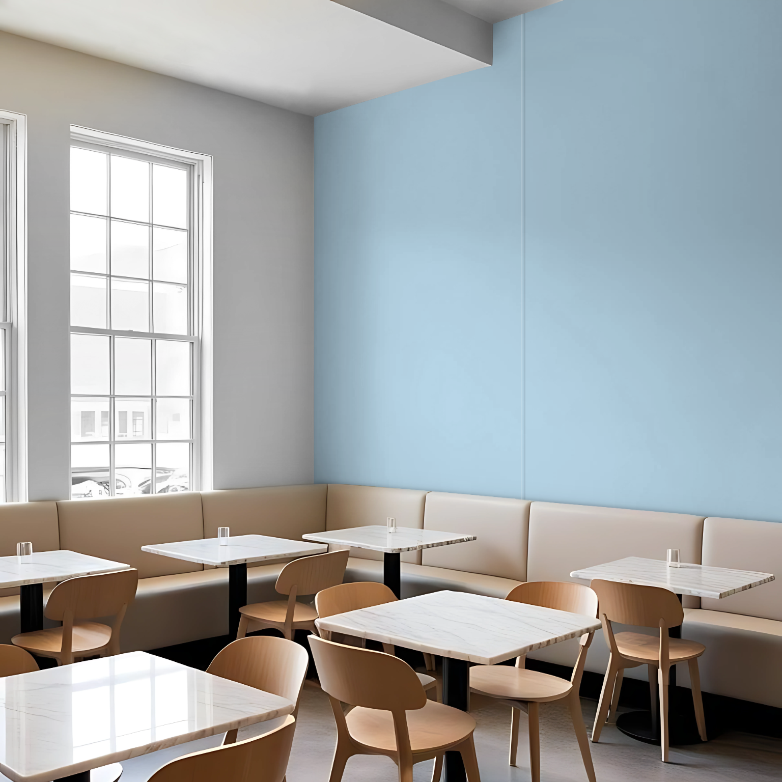 2.5mm Hygienic Wall Cladding - Sky Satin