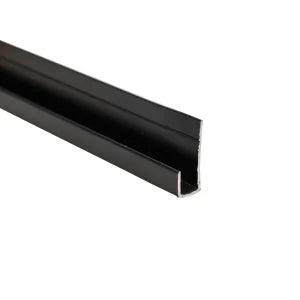 5mm End Profile Trim - Matt Black | Metal
