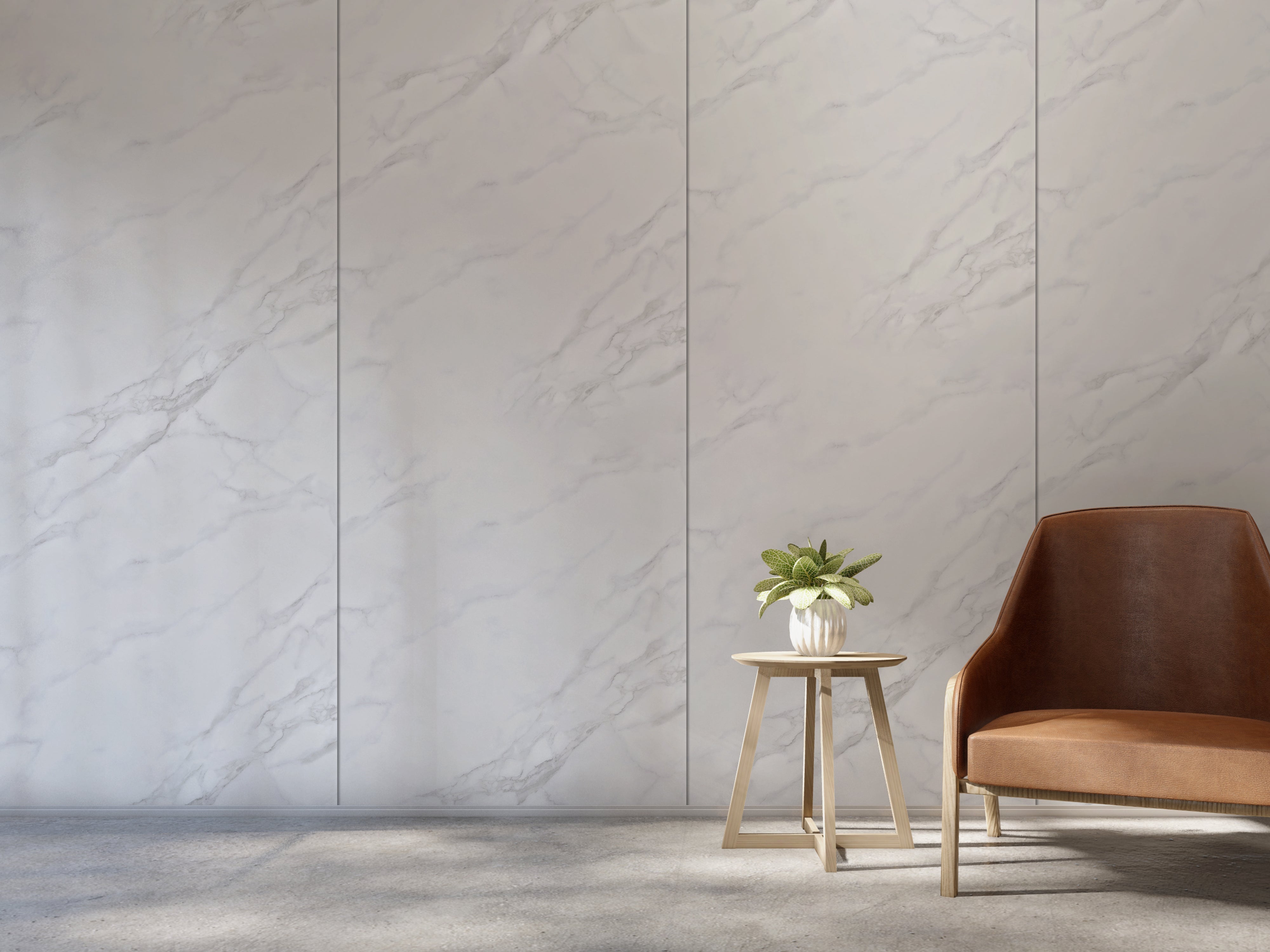 Hardex V Groove - Marble White