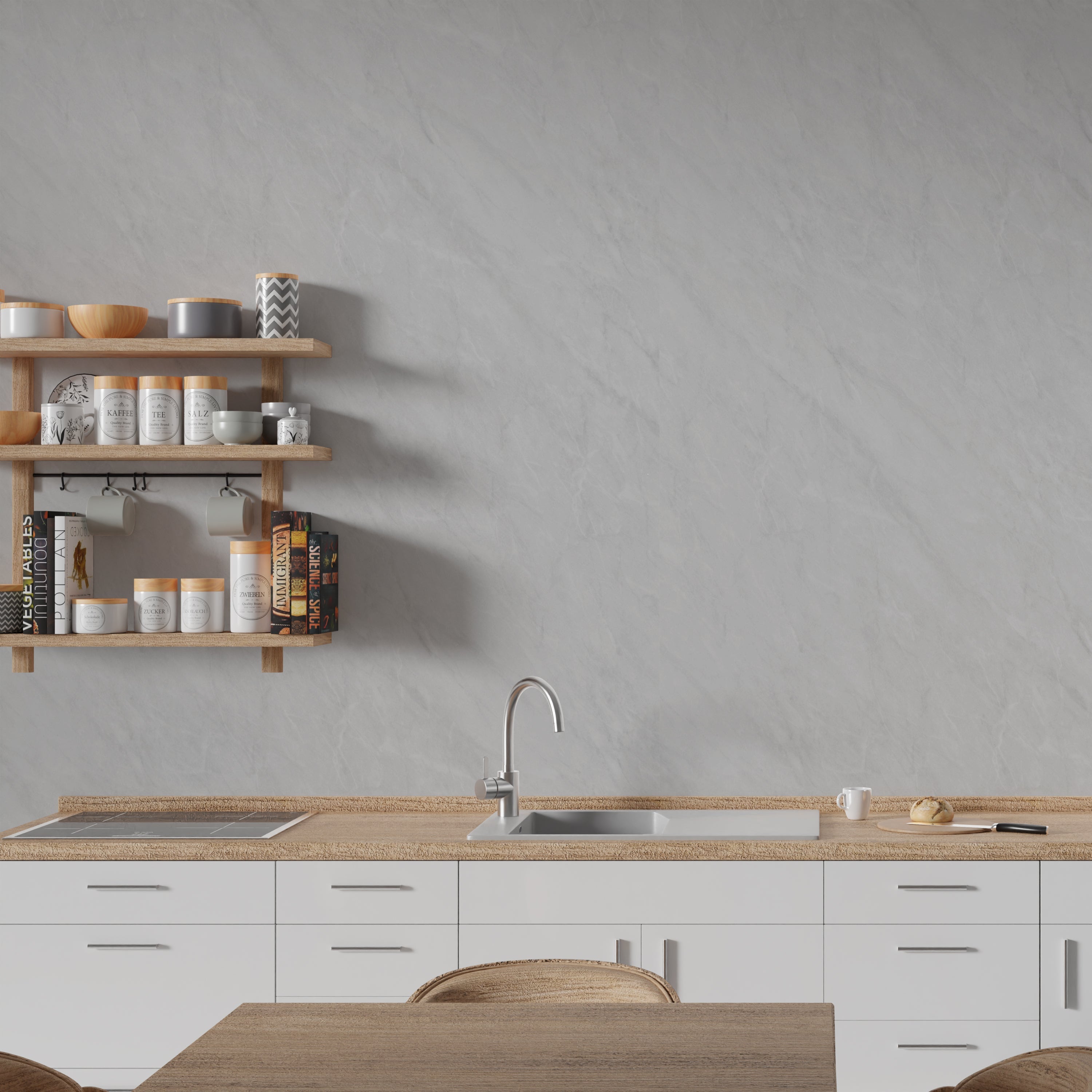 MAXI panel - Gloss Grey Marble