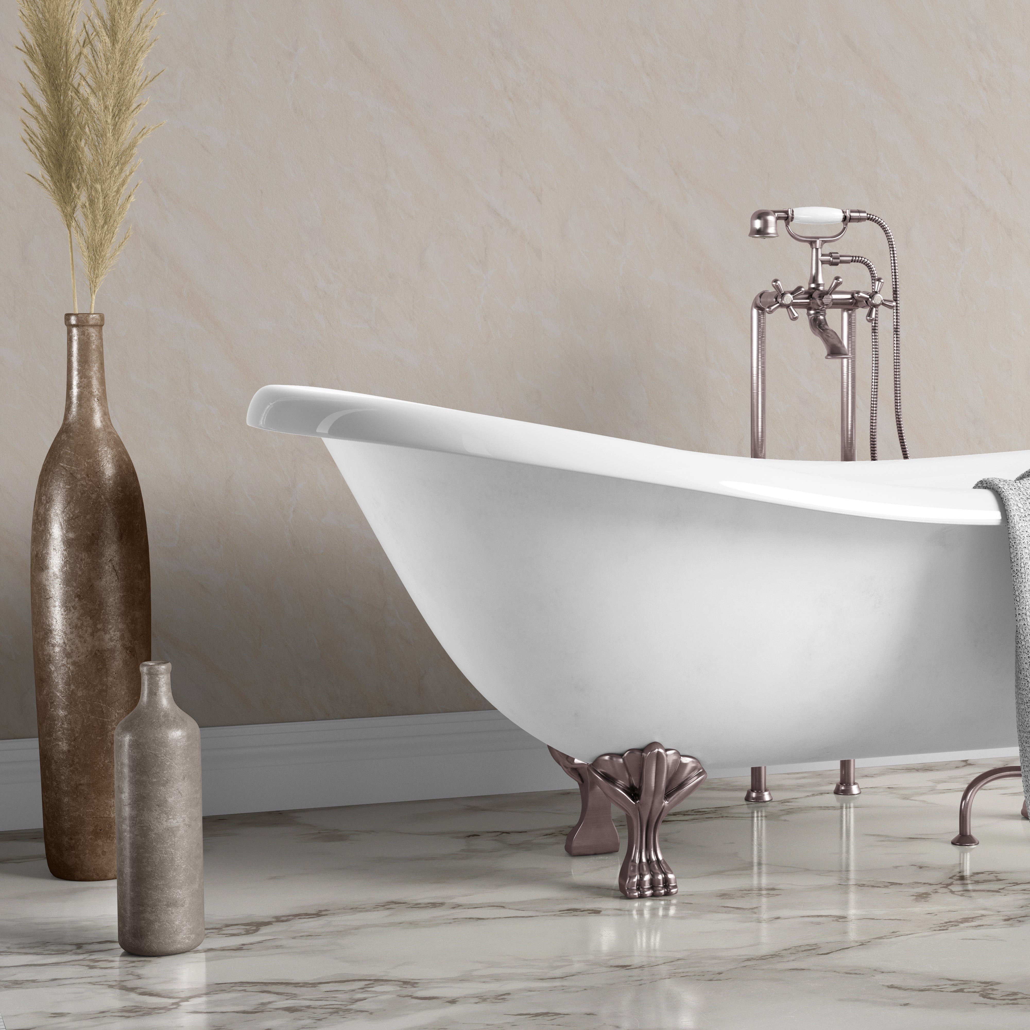 MAXI panel - Gloss Beige Marble