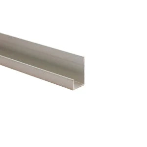 8.5mm End Profile Trim - Matt Silver | Metal