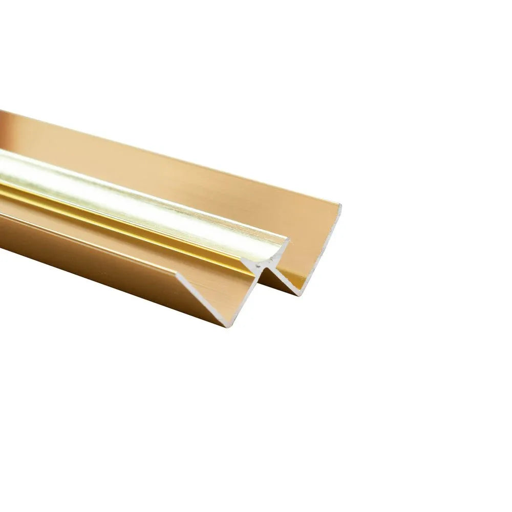 8.5mm Internal Corner Trim - Brushed Brass | Metal