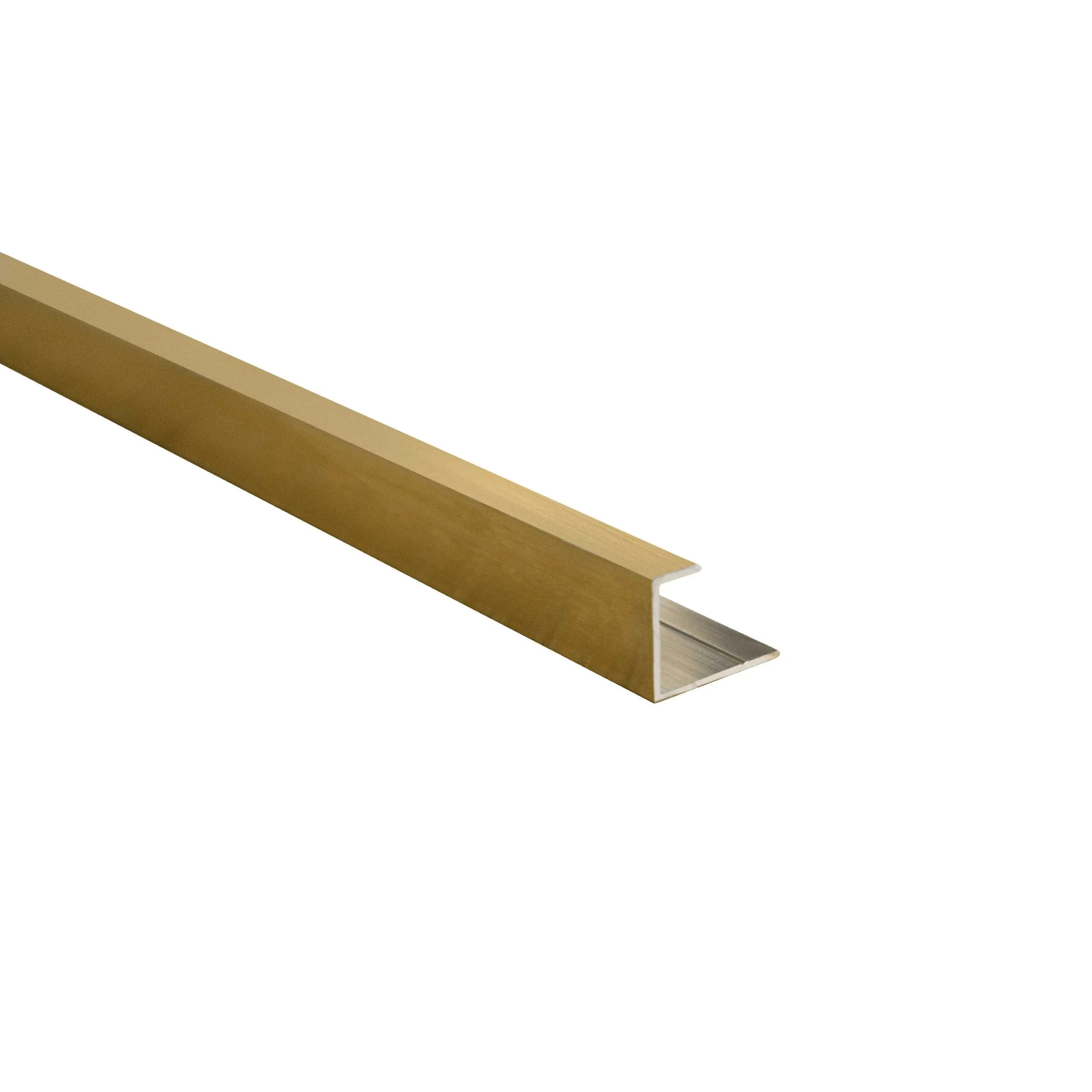 10mm Edge Trim - Brushed Gold | Metal