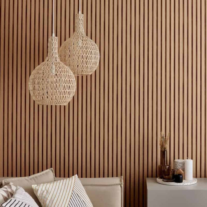 Linerio Slat Panel - Light Oak
