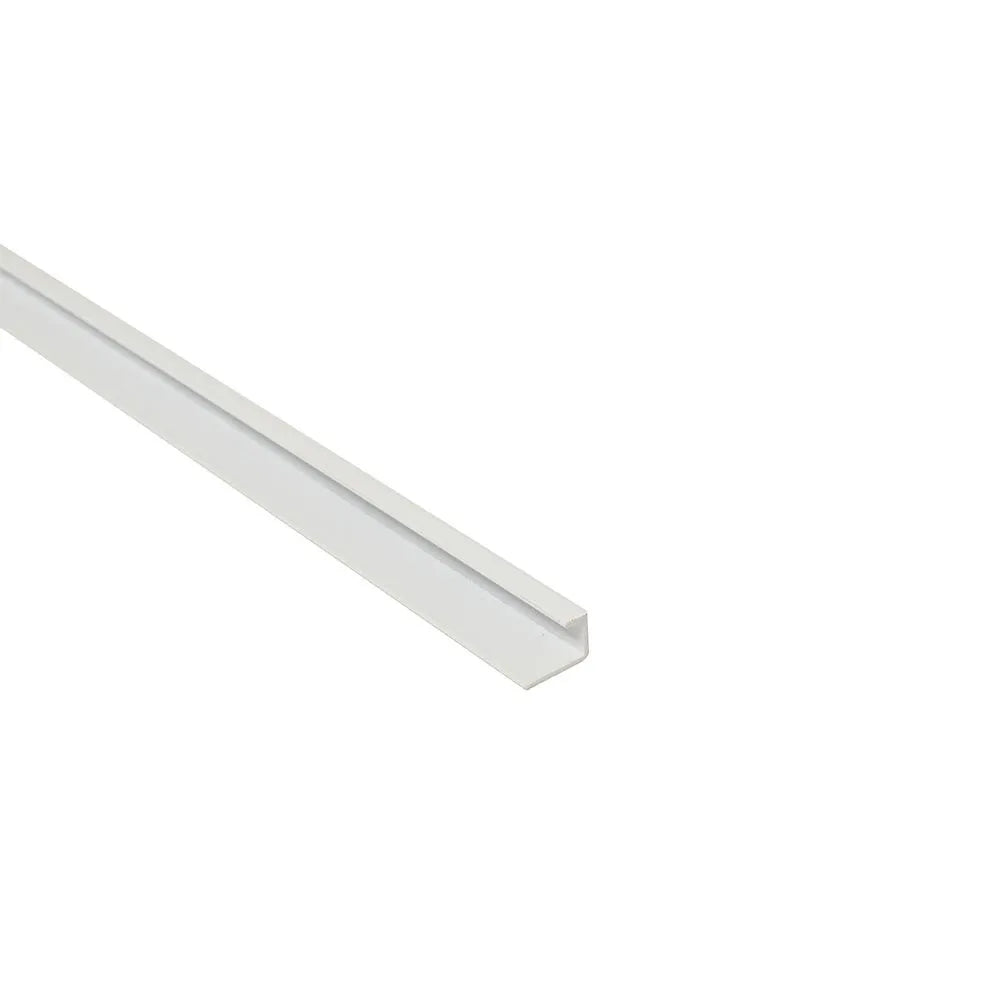 8mm Metal Edge Trim - White