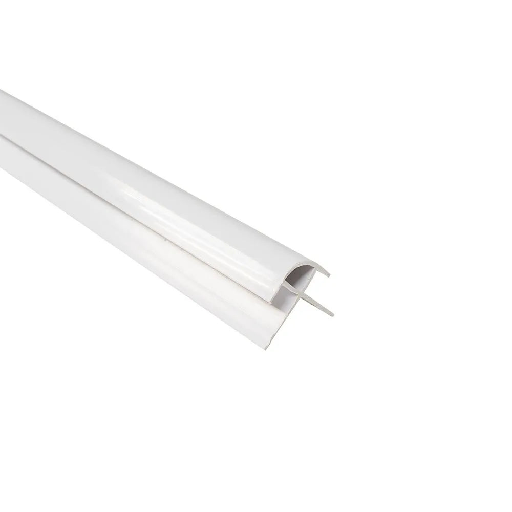 10mm External Corner Trim - White | Plastic
