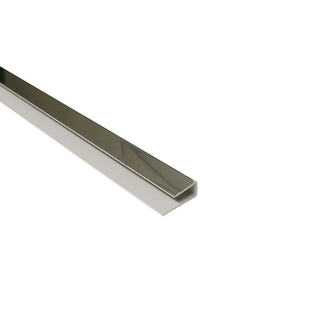 10mm Edge Trim - Chrome | Plastic