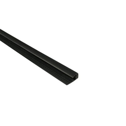 8mm 2 Part Edge Trim - Black | Plastic