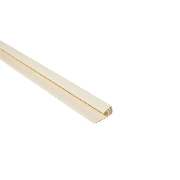 8mm 2 Part Edge Trim - Beige | Plastic
