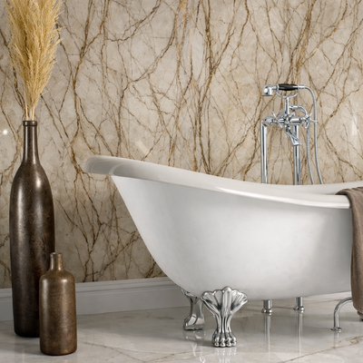 Decorwall Maxi Panel – Gloss Antique Marble Shower Panel – 2.4m x 90cm