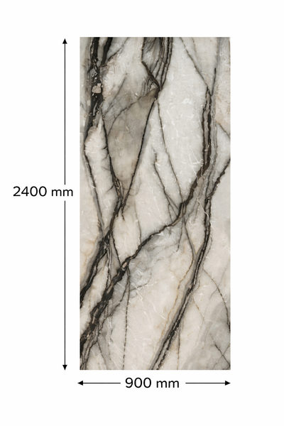 Decorwall Maxi Panel – Gloss Antique Marble Shower Panel – 2.4m x 90cm