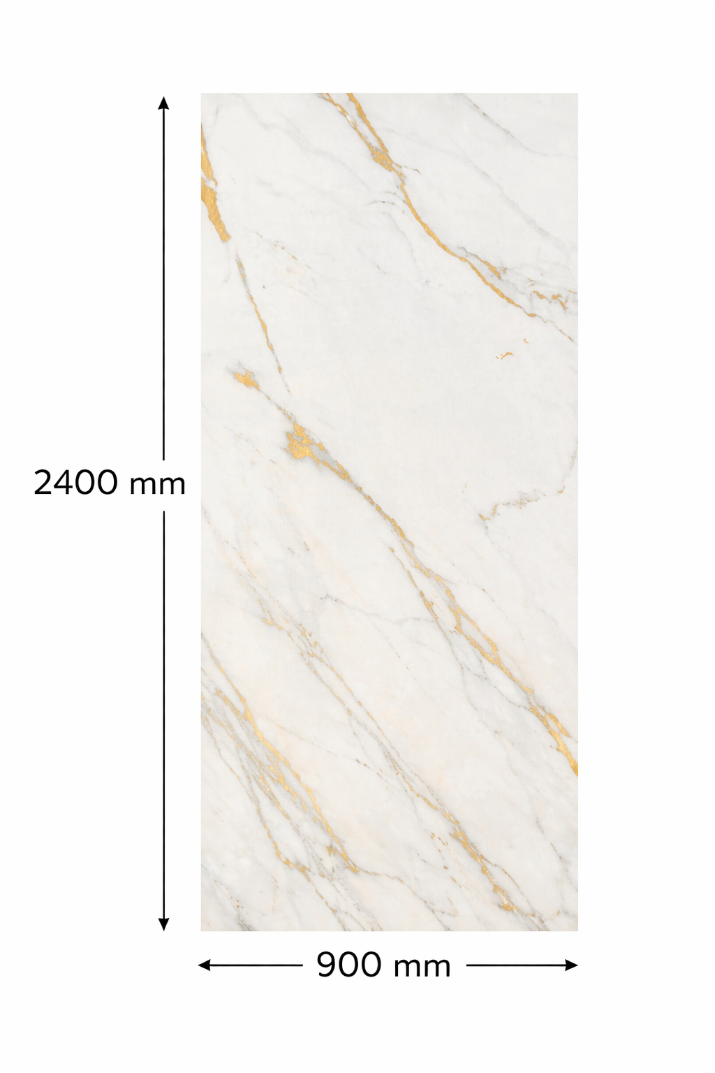 MAXI panel - Gloss Bianco Gold