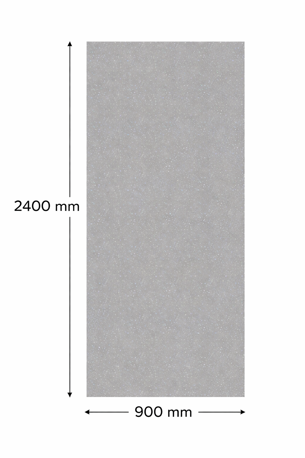 MAXI panel - Gloss Grey Sparkle
