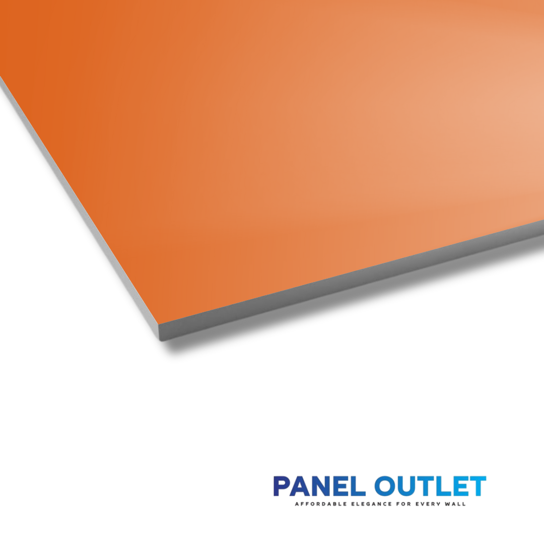 2.5mm Hygienic Wall Cladding - Orange Gloss