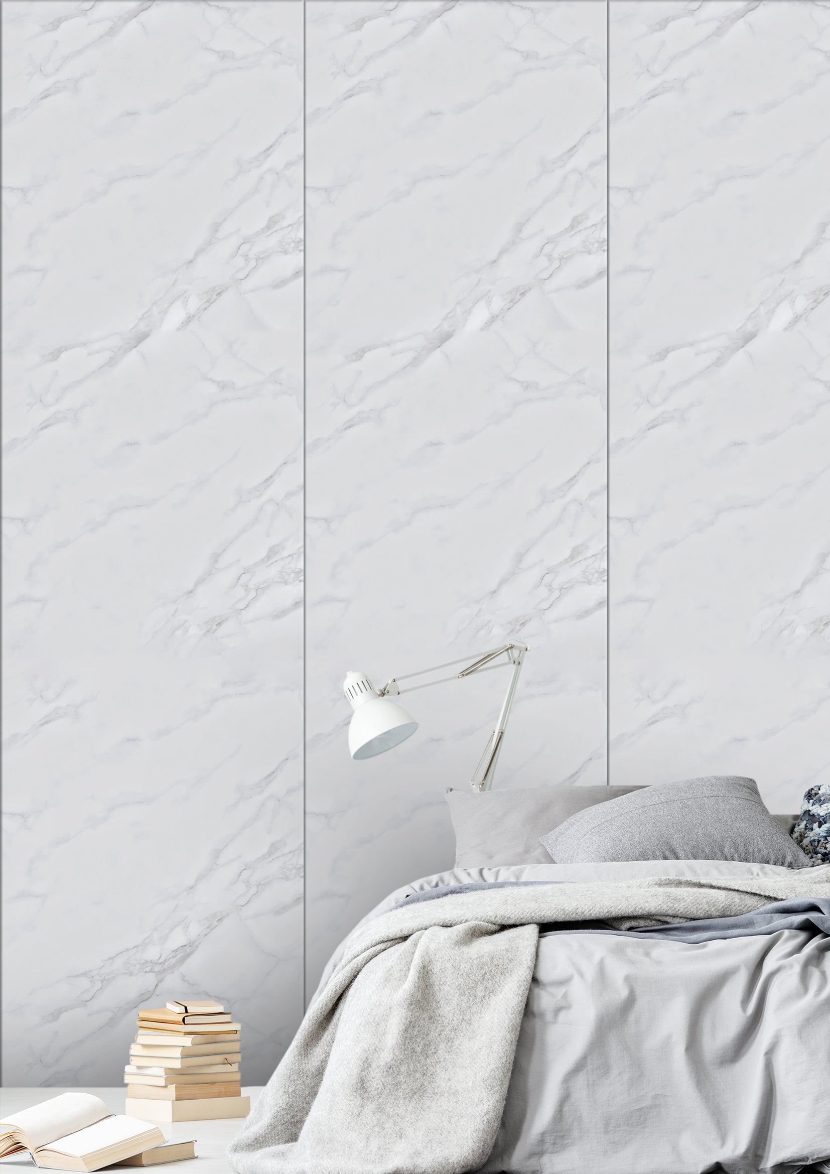 Hardex V Groove - Marble White