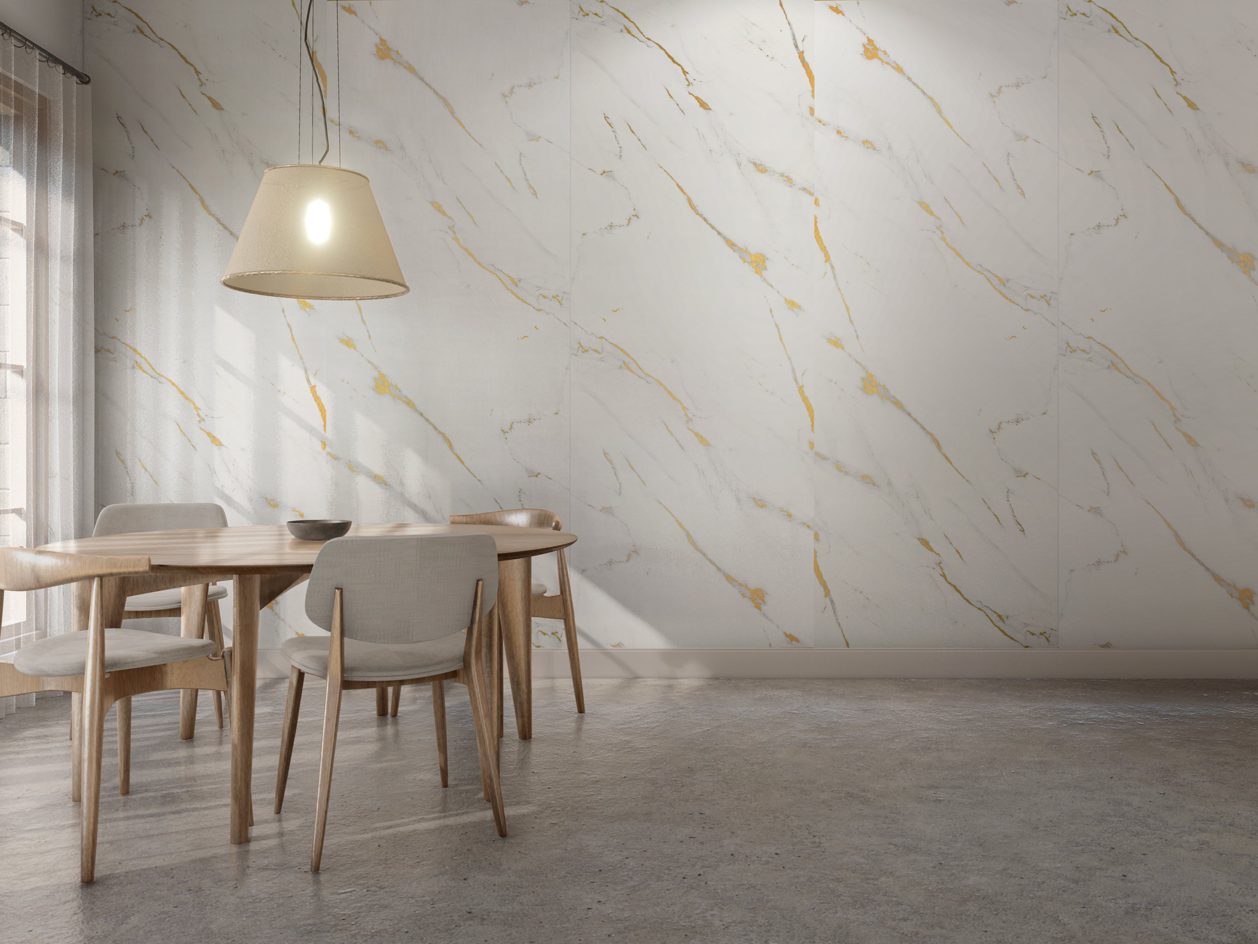 MAXI panel - Gloss Bianco Gold