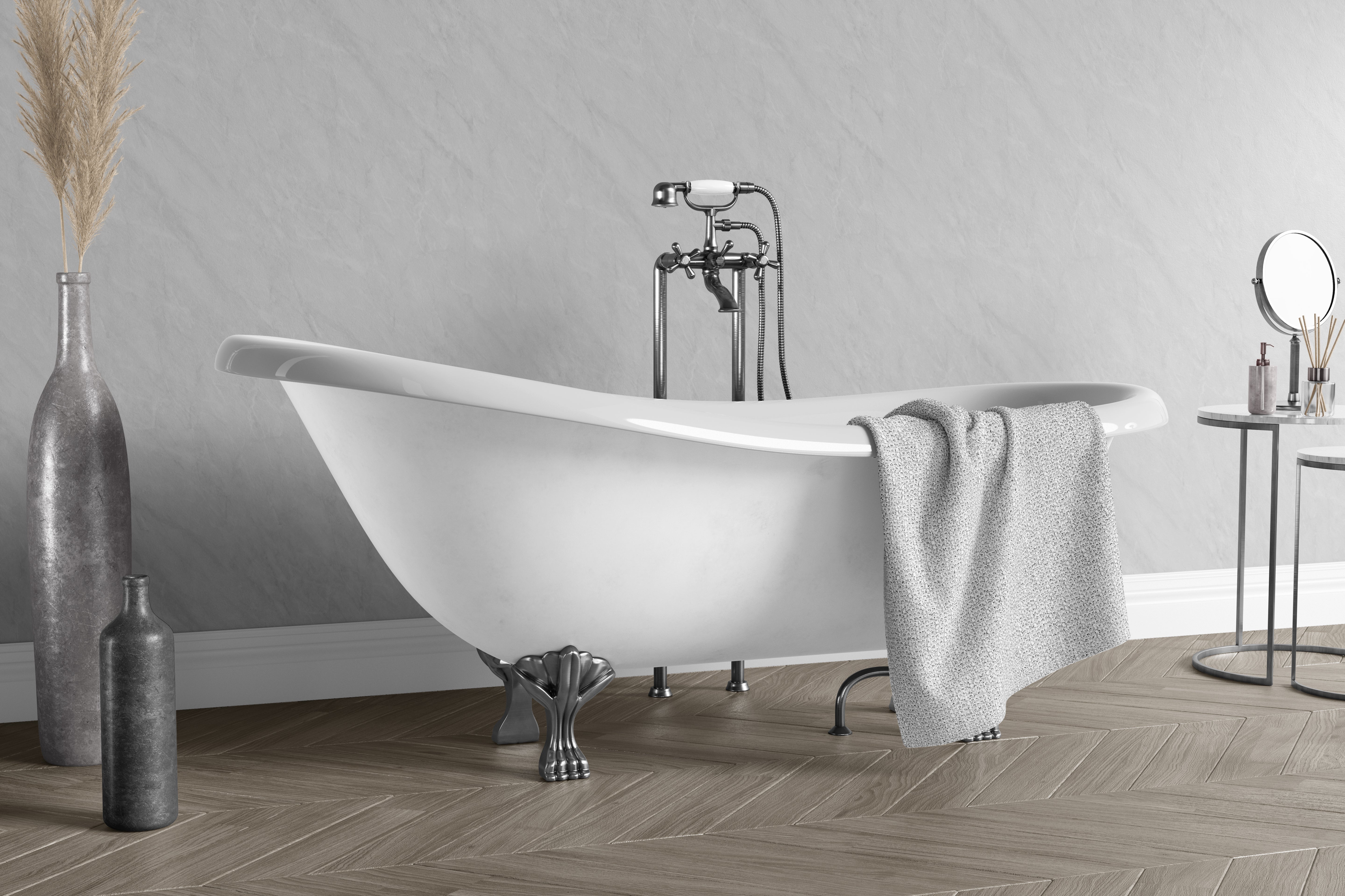 MAXI panel - Gloss Grey Marble