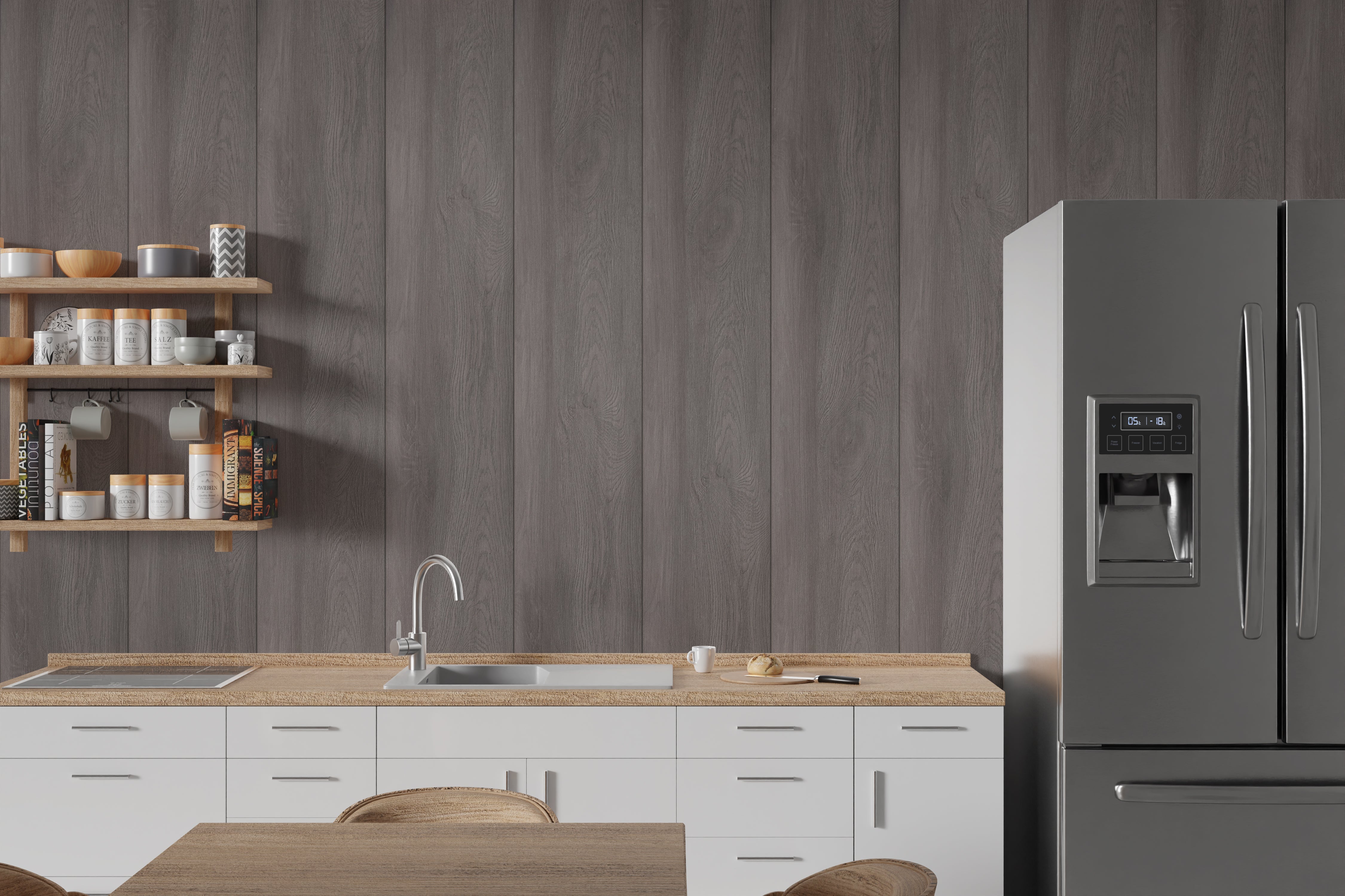 Decorwall Wood Effect  - Carbon