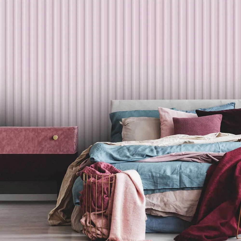 Decorwall Vari-Wave Pink Wave Wall Panel – 2.6m – Panel Outlet