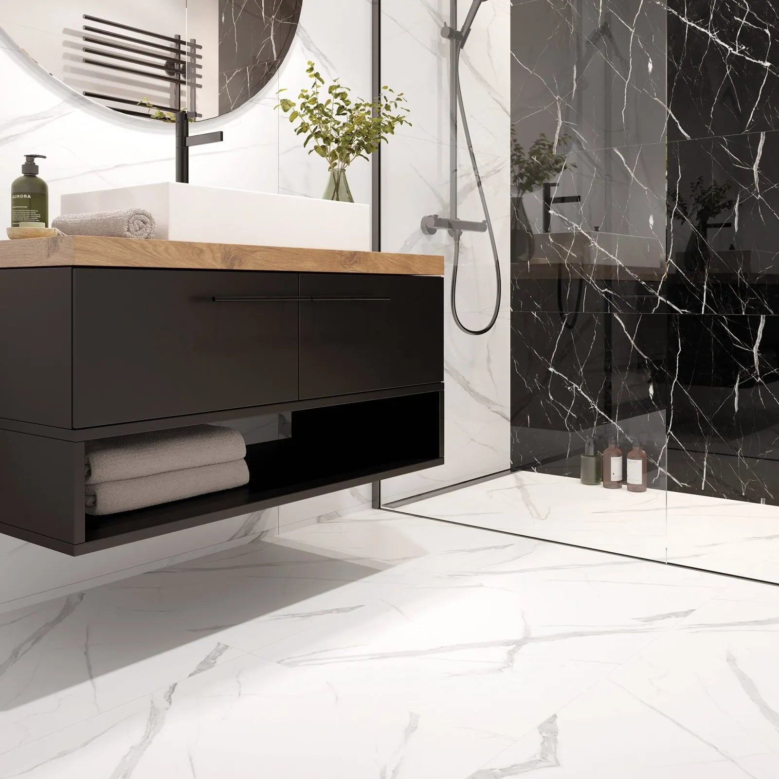 Vilo SPC Tile Flooring - Calacatta White