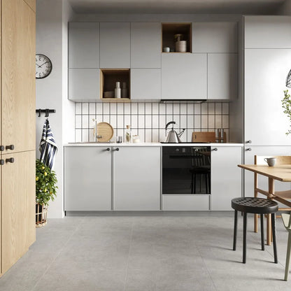 Vilo SPC Tile Flooring - Concrete Light