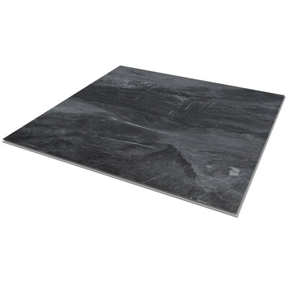 Vilo SPC Tile Flooring - Dark Stone