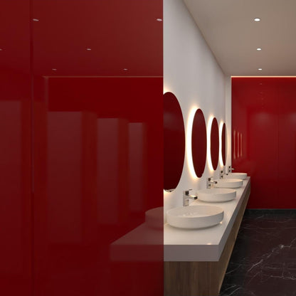 2.5mm Hygienic Wall Cladding Gloss - Emperor Red
