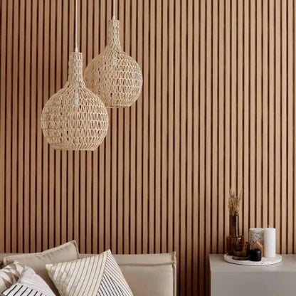 Linerio Slat Panel - Light Oak