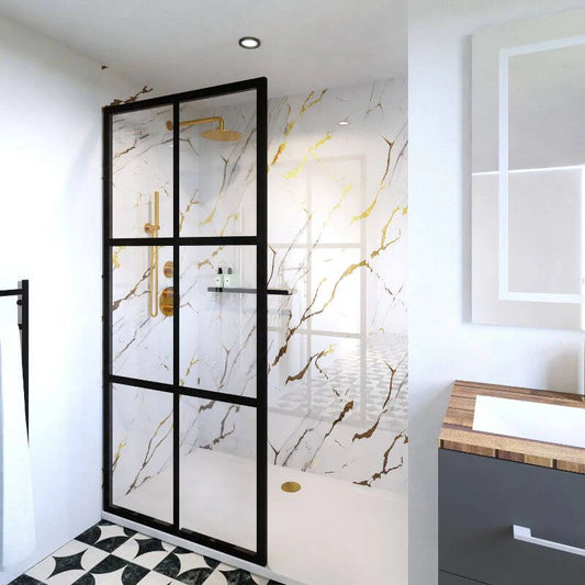 MAXI panel - Gloss Bianco Gold