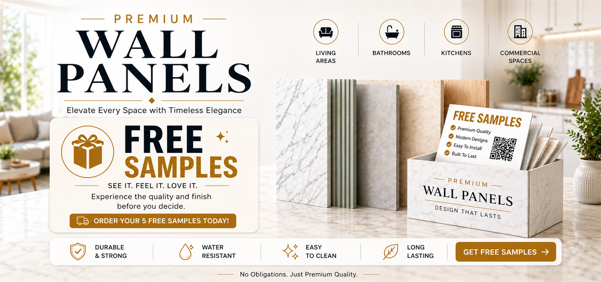Premium wall panels free samples