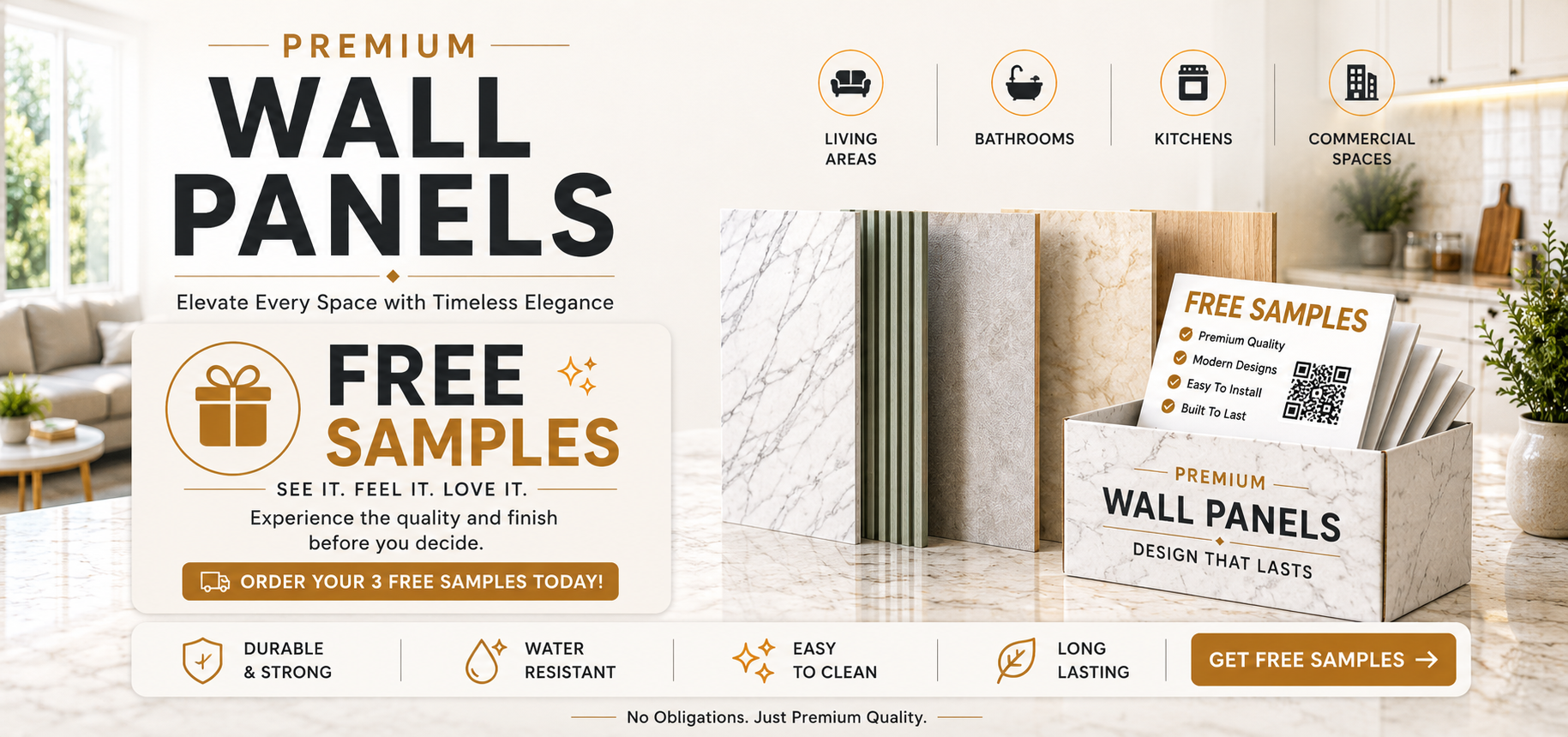 Premium wall panels free samples