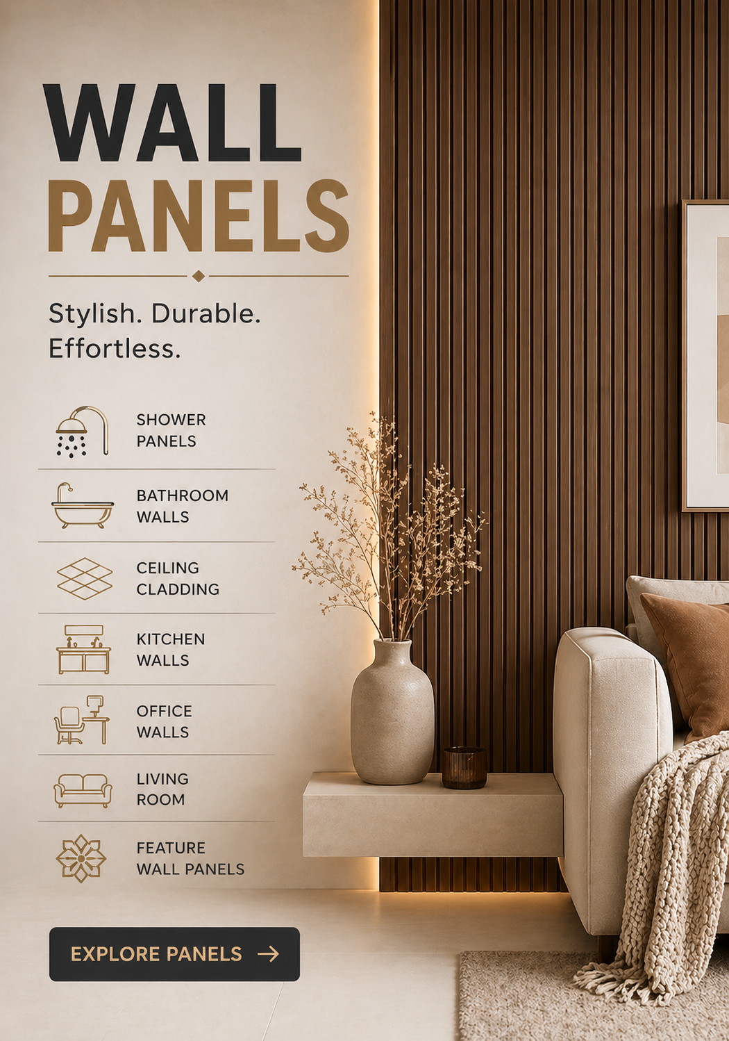 Wall panels for premium interiors